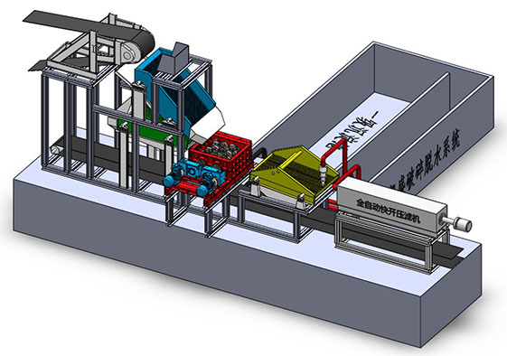 破碎脫水(shuǐ)系統